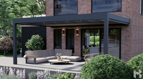 MB Cube Terrassenüberdachung in kubistischer Form